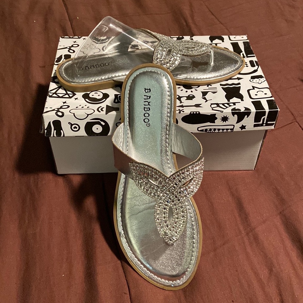 Silver Flats by Bamboo Brand.  NWOT!